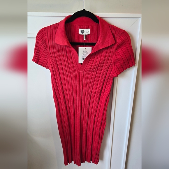 LITA by Ciara Mini Rib Polo Dress - Picture 2 of 5